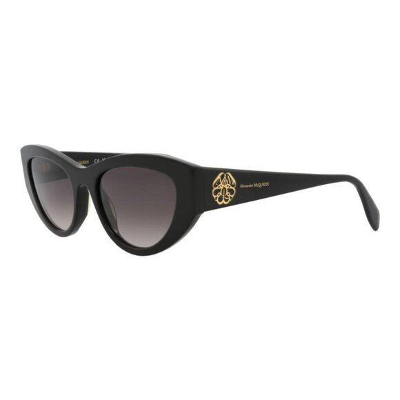 New Authentic Alexander McQueen Womens Cat Eye Brown Brown Brown Fashion Designe - Picture 1 of 4
